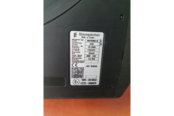 Heating AIRTRONIC DAF 3 5 kW DIESEL 40W 24V D4S Catalog number of the part 252586