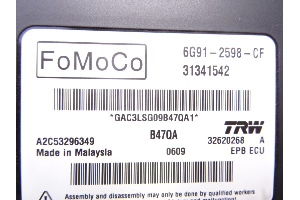 6G912598CF MODULO ELECTRONICO VOLVO V60 FAMILIAR