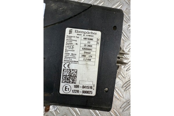 PARKING HEATER WEBASTO 2 2KW AIRTRONIC 10R 041516 Catalog number of the part 10R 041516 122R 00025