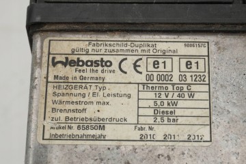 Calefactor estacionario Webasto para Land Rover Range Rover L322 XH42-