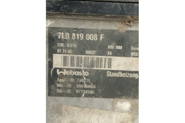 Calefactor estacionario Webasto para Porsche Cayenne 7L0819008F