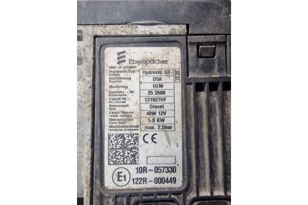 Webasto eberspacher hydronic s3 5kw122R000449 Catalog number of the original 122R000449