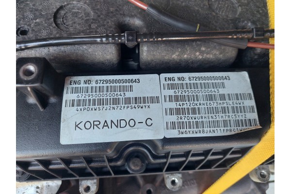 COMPLETE ENGINE D22DTF D22T 002 SSANGYONG KORANDO III LIFT 2 2 D XDI Engine type diesel