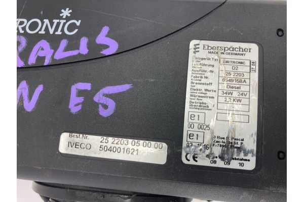 IVECO STRALIS EURO5 PARKING HEATER AIRTRONIC D2 2 2 kW 504001621 Car type trucks