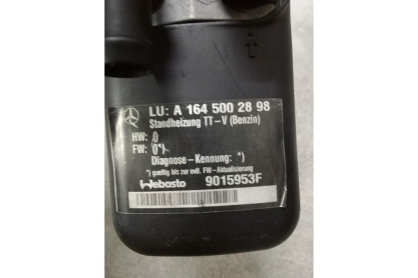 WEBASTO THERMO TOP V BENZIN MERCEDES A1645002898 Catalog number of the part A1645002898 9003411P