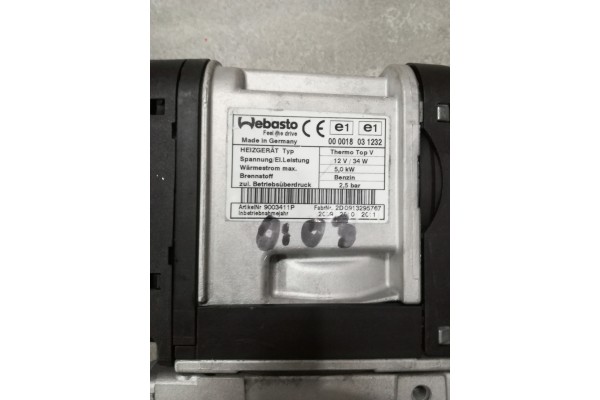 WEBASTO THERMO TOP V BENZIN MERCEDES A1645002898 Part manufacturer Webasto