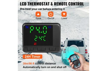Calefactor Diésel 8kW 12V con Mando a Distancia para Calefacción Estac