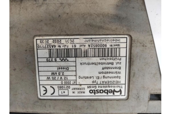 2013 Iveco Daily 5th gene Parking heater Webasto Car type cargo vans