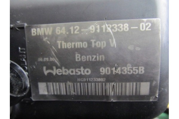 Calefacción Webasto Thermo Top V Gasolina BMW 64.12-9112338-02