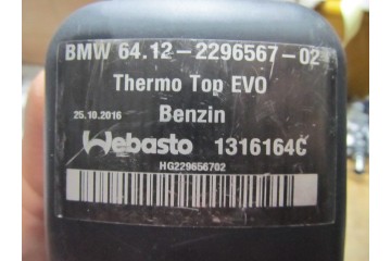 WEBASTO THERMO TOP EVO BMW 64 12 2296567 02 BENZIN Car type passenger cars