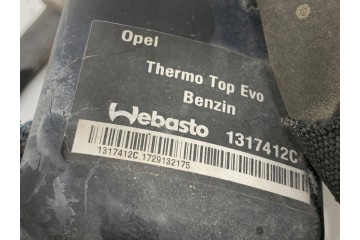 WEBASTO THERMO TOP EVO 5 0 KW OPEL INSIGNIA B Kombi 1 5 Catalog number of the part LORK 327 126610