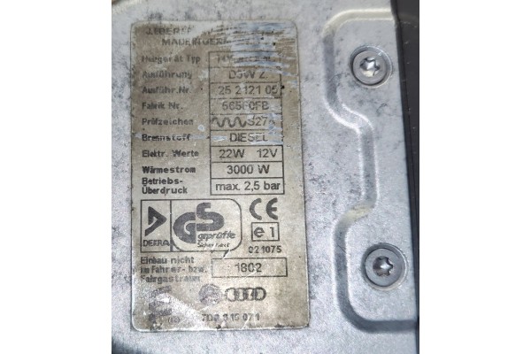 VW Transporter T4 99 2003 2 5TDI Eberspacher D3WZ heater 8pin Part manufacturer Eberspaecher