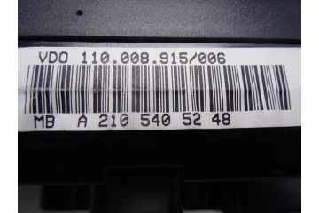 A2105405248 CUADRO INSTRUMENTOS MERCEDES-BENZ CLASE E (BM 210) BERLINA 270 CDI (210.016) 2000 A2105405248 209867 MERCEDES-BENZ -