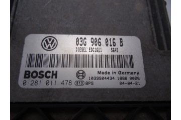 03G906016B  CENTRALITA MOTOR UCE VOLKSWAGEN GOLF V (1K1)(10.2003) Trendline 2004 03G906016B 210069 VOLKSWAGEN - 2
