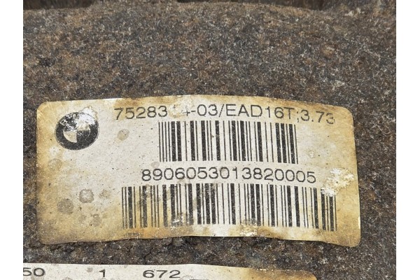 Complete differential BMW 6 E63 E64 3310 7560604 with gear ratio 3 73 Catalog number of the original 7560604