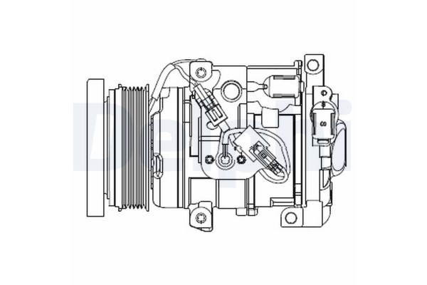 DELPHI CS20508 Kompresor klimatizace