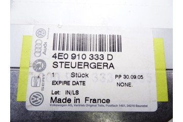 4E0910333C  MODULO ELECTRONICO AUDI A8 (4E) 3.0 TDI Quattro 2005 4E0910333C 211550 AUDI - 3