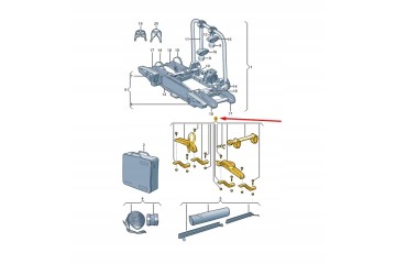 Extension kit for third bike Volkswagen 000071109B Catalog number of the part 000071109B