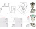 STARTER 12V 1 4KW S6092 AS AS PL Catalog number of substitutes AD KUHNER 255449 AD KUHNER 255449D AS PL S6092 AS PL SP6036S AS P