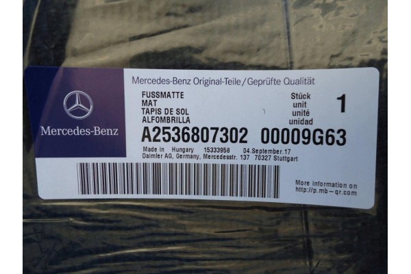 Alfombrillas originales nuevas para Mercedes