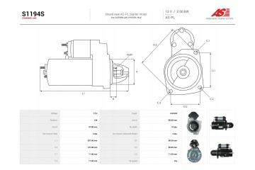 NEW Starter CATERPILLA V60E V80E YALE 1985 2005 Customs tariff code 85114000