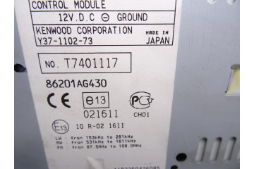 86201AG430 SISTEMA AUDIO / RADIO CD SUBARU LEGACY COMBI/ OUTBACK (B13/BP) 2.5 SW 2005 86201AG430 212200 SUBARU - 4