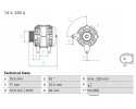 Alternator BOSCH 0 986 086 360 Part manufacturer Bosch