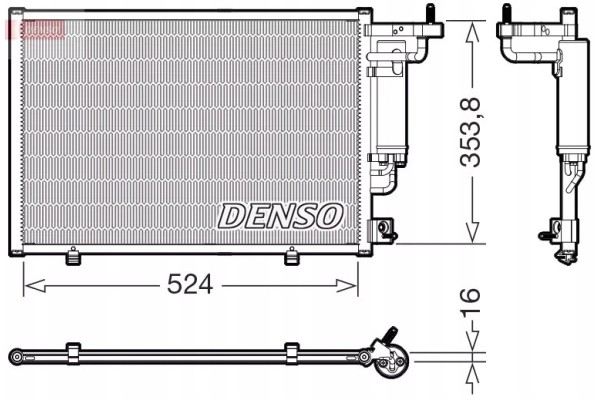 Denso DCN10059 Condenser air conditioning