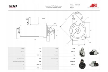 New Starter S0424 Customs tariff code 85114000