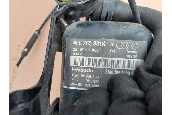WEBASTO PARKING HEATER AUDI A6 C6 PETROL 4F0265081K Quality of parts according to GVO O original with manufacturer s logo OE