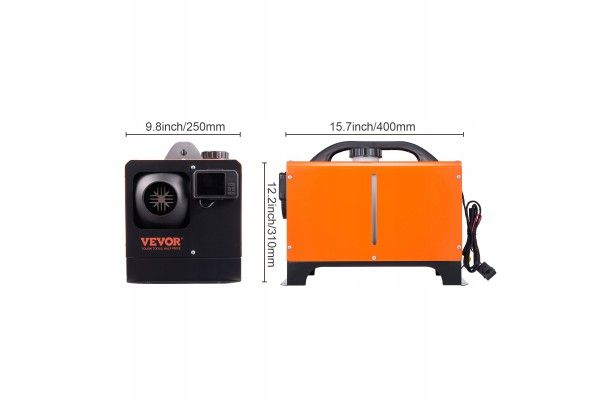 Calefactor estacionario 8KW con control remoto LCD y Bluetooth, bajo c