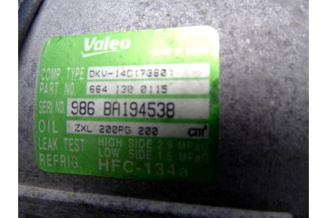 6641300115 COMPRESOR AIRE ACONDICIONADO SSANGYONG ACTYON 200 Xdi 2010 6641300115 209220 SSANGYONG - 2