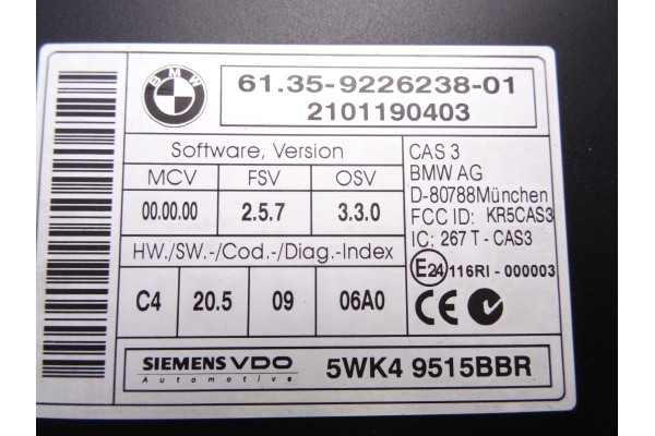 9226238 MODULO ELECTRONICO MINI MINI (R56) Cooper 2010 9226238 211291 MINI - 2