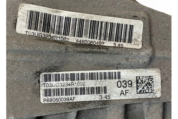 2016 Dodge Durango Rear Differential P68060039AF Catalog number of the original T03UG3234R1002
