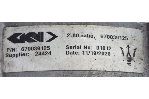 Diferencial Trasero Maserati Ghibli Quattroporte 6490014190 / 67003912