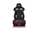 Armchair Sparco R333 black and red bucket