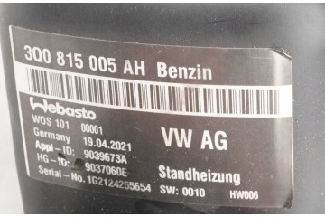 PARKING HEATER WEBASTO VW ARTEON 3Q0815005AH 9037060E Quality of parts according to GVO O original with manufacturer s logo OE