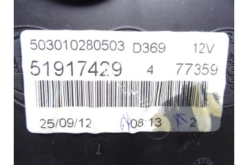 51917429 CUADRO INSTRUMENTOS FIAT III PUNTO (199) Easy 2013 51917429 212760 FIAT - 2