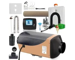 Calefactor estacionario diésel 24V 7kW para autocaravanas, camiones y barcos con pantalla LCD