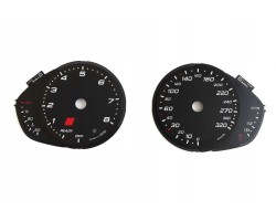 Audi RS6 C7 counter dials replacement clocks from MPH to km h MoMan conversion