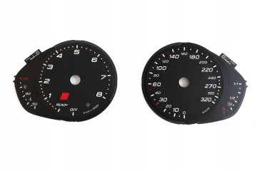 Audi RS6 C7 counter dials replacement clocks from MPH to km h MoMan conversion