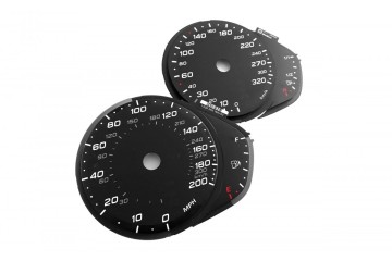 Audi RS6 C7 counter dials replacement clocks from MPH to km h MoMan conversion EAN GTIN 0089688091043