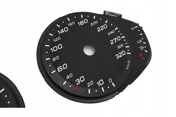 Audi RS6 C7 counter dials replacement clocks from MPH to km h MoMan conversion Catalog number of the part 0089688091043