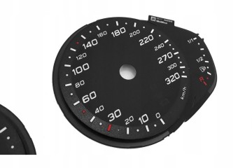 Audi RS6 C7 counter dials replacement clocks from MPH to km h MoMan conversion Catalog number of the part 0089688091043