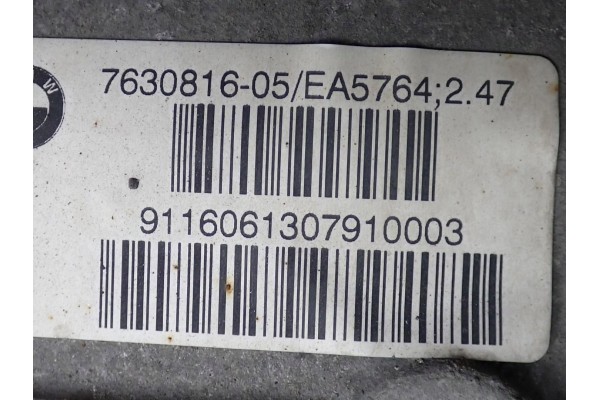 Puente diferencial trasero 2,47 3.0 D 190kW 7573821 BMW Serie 5 F10 F1