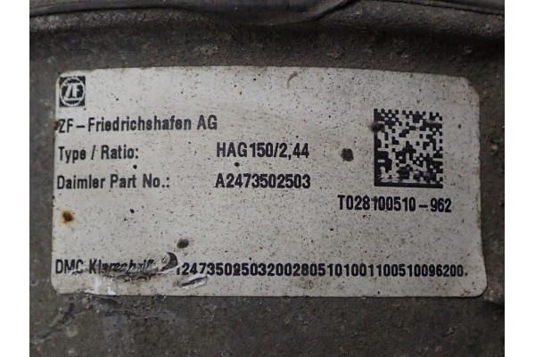 Puente diferencial trasero 2.0 d 140kW 2,44 MERCEDES GLB X247 20R