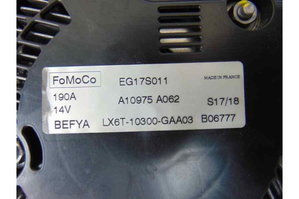 LX6T-10300-GA ALTERNADOR FORD TOURNEO CONNECT (CHC) Titanium LX6T-10300-GA 177079 FORD - 1