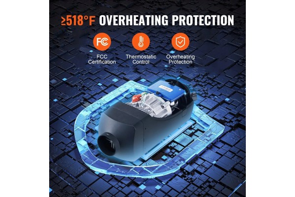 Diesel air heater VEVOR XMZ D2 8 kW Car type 4x4 SUV buses undefined trucks cargo vans RVs passenger cars