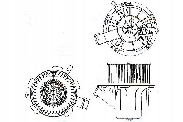 BLOWER FAN BEHR 4518301600 45183001 Part manufacturer Behr Hella Service