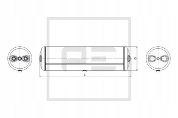 PE Automotive 016 370 80A Nadrzka na vzduch pneumaticka instalace Part manufacturer PE Automotive
